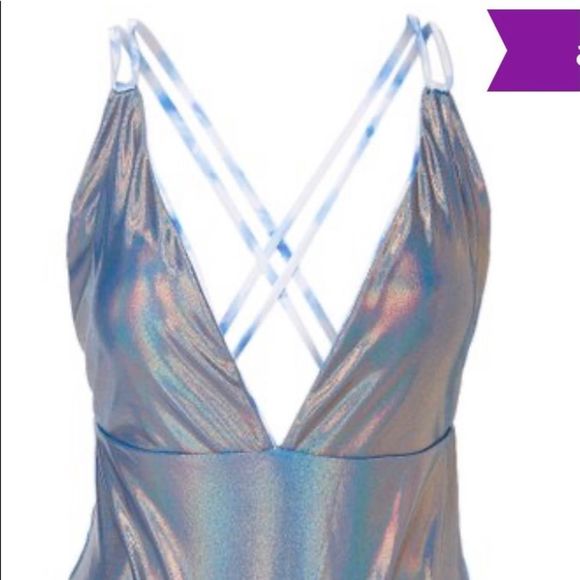 YMI Reversible Iridescent/Tye Dye bathing suit NWT - Picture 2 of 9